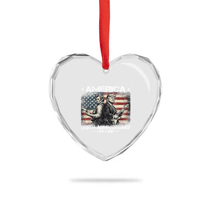 250th Anniversary Abraham Lincoln and Trump Rocking Heart Crystal Glass Ornament Rock n Roll Electric Guitar Duel Patriotic 1776-2026 TS02 Print Your Wear