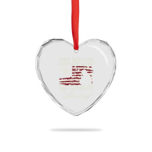 250th Anniversary USA Heart Crystal Glass Ornament One Nation Under God 250 Years Of Blessing TS14 Print Your Wear