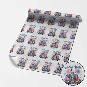 250th Anniversary USA Wrapping Paper Roll Patriotic Liberty Floral 250 Years American 4th July 1776 2026 TS10 Christmas Plaid Print Your Wear