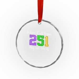 251 Mardi Gras Mobile Alabama Crystal Glass Ornament Where It All Began Fat Tuesday Carnival Glitter Print TS11 Print Your Wear