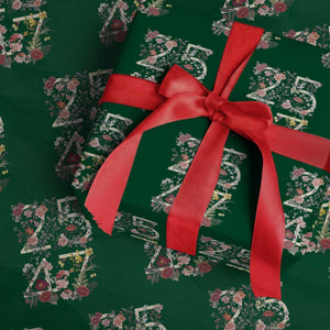2547 Wildflower Floral Graphic Wrapping Paper Roll Subtle Coded 25th Amendment Political Satire Aesthetic TS02 Green Print Your Wear
