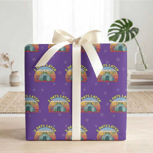 3 Days Later Christian Resurrection Wrapping Paper Roll Funny Easter Jesus Meme TS14 Purple Print Your Wear