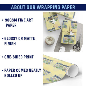 3 Days Later Wrapping Paper Roll Funny Easter Christian Faith Meme TS14 Print Your Wear