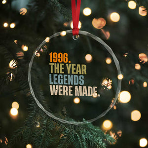 30th Birthday Gift For Men Crystal Glass Ornament Vintage 1996 30 Years Old Birthday TS10 Print Your Wear