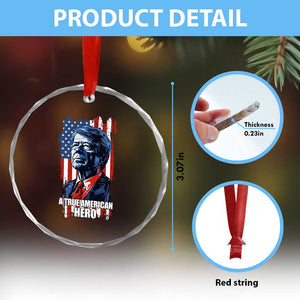 39th President Jimmy Carter Crystal Glass Ornament True American Hero US Flag Presidents' Day TS02 Print Your Wear