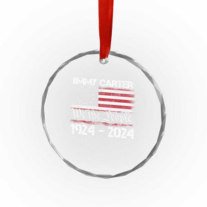 39th President Jimmy Carter Crystal Glass Ornament USA Legacy We The People Betsy Ross Flag TS02 Print Your Wear