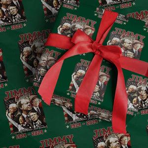 39th President Jimmy Carter Wrapping Paper Roll A Legacy Of Peace And Humanity USA Legacy TS02 Green Print Your Wear