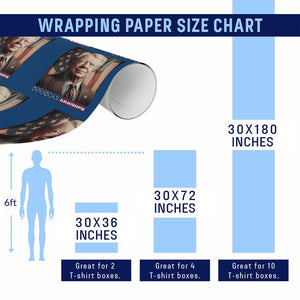 39th President Jimmy Carter Wrapping Paper Roll America's Grandpa Presidents' Day USA Flag Vintage TS02 Print Your Wear