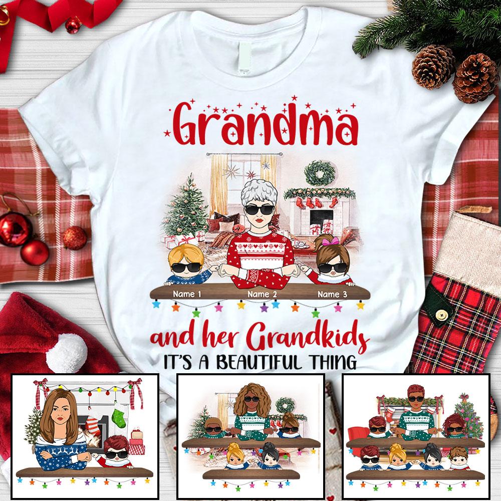 Custom Jeep Shirt Grandma and Her Grandkids Its A Beautiful Thing, Funny Grandma Shirt CTM Custom - Printyourwear