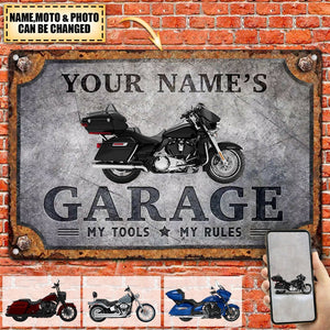 Motorcycle Personalized Photo Motorcycle Sign CTM Custom - Printyourwear