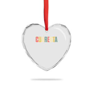 40th Birthday Cuarenta Heart Crystal Glass Ornament Spanish Mexican 40 Years Old Bday TS11 Print Your Wear