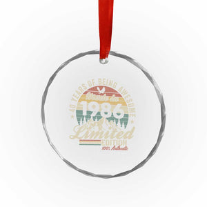 40th Birthday Made In 1986 Crystal Glass Ornament 40 Years Of Being Awesome Vintage Limited Edition TS11 Print Your Wear