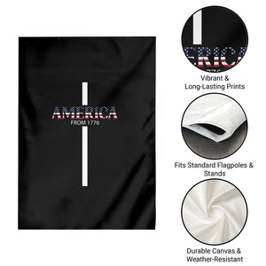 4th Of July Garden Flag America From 1776 Christian Religious Faith Cross TS11 Print Your Wear