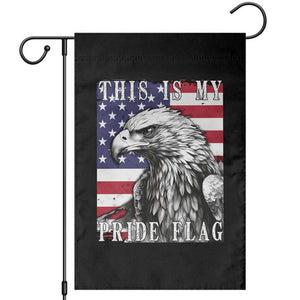 4th Of July Garden Flag This Is My Pride Flag White Bald Eagle USA American Flag TS11 Black Print Your Wear