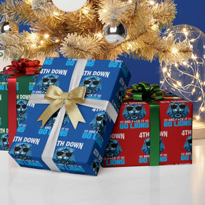 4th Down F*ck It Go Lions Wrapping Paper Roll Funny Bold Game Day TS10 Print Your Wear