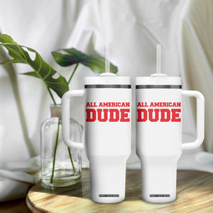 4th of July All American Dude Tumbler With Handle TS10 Print Your Wear