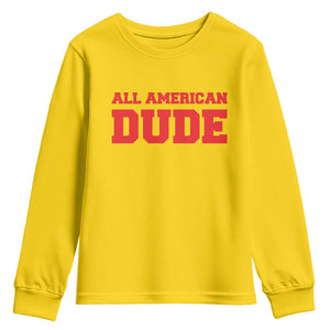 4th of July All American Dude Youth Sweatshirt TS10 Daisy Print Your Wear