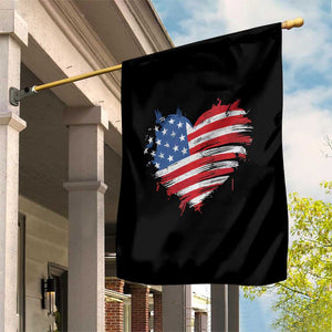 4th of July American Flag Heart USA Patriotic Garden Flag Star Stripes TS11 Print Your Wear