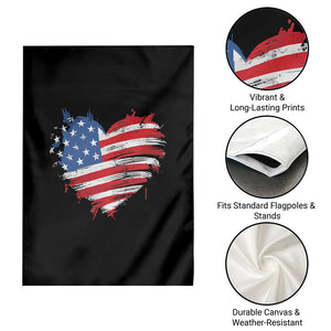 4th of July American Flag Heart USA Patriotic Garden Flag Star Stripes TS11 Print Your Wear
