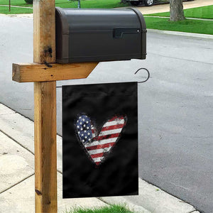 4th of July American Flag Heart USA Patriotic Garden Flag TS11 Print Your Wear