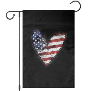4th of July American Flag Heart USA Patriotic Garden Flag TS11 Black Print Your Wear