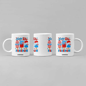 4th of July American Flag Popsicle Coffee Mug Tastes Like Freedom Patriotic Funny TS10 Print Your Wear