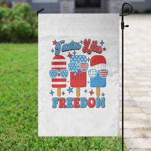 4th of July American Flag Popsicle Garden Flag Tastes Like Freedom Patriotic Funny TS10 Print Your Wear