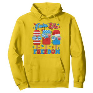 4th of July American Flag Popsicle Hoodie Tastes Like Freedom Patriotic Funny TS10 Daisy Print Your Wear