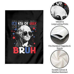 4th of July George Washington Bruh Garden Flag TS10 Print Your Wear