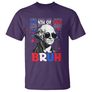 4th of July George Washington Bruh T Shirt TS10 Purple Print Your Wear