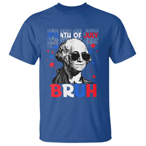 4th of July George Washington Bruh T Shirt TS10 Royal Blue Print Your Wear