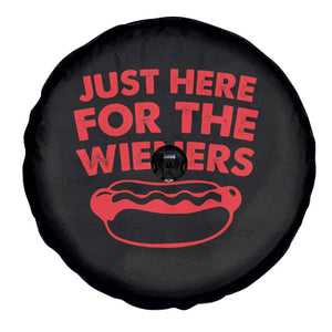 4th of July Just Here For The Wieners Spare Tire Cover Funny Hot Dog Independence Day Patriotic Weenies TS10 Print Your Wear