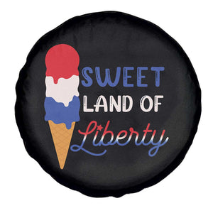 4th of July Spare Tire Cover Sweet Land of Liberty American Patriotic TS02 Print Your Wear