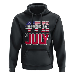 4th of July Hoodie Patriotic Independence Day American Flag TS02 Black Print Your Wear