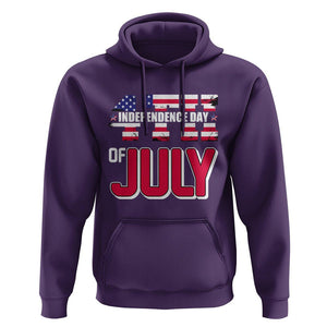 4th of July Hoodie Patriotic Independence Day American Flag TS02 Purple Print Your Wear