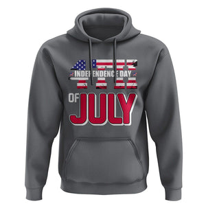 4th of July Hoodie Patriotic Independence Day American Flag TS02 Charcoal Print Your Wear