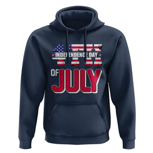 4th of July Hoodie Patriotic Independence Day American Flag TS02 Navy Print Your Wear
