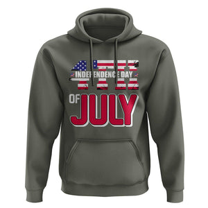 4th of July Hoodie Patriotic Independence Day American Flag TS02 Military Green Print Your Wear