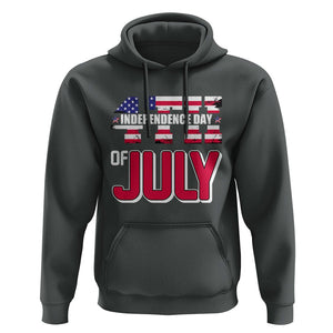 4th of July Hoodie Patriotic Independence Day American Flag TS02 Dark Heather Print Your Wear