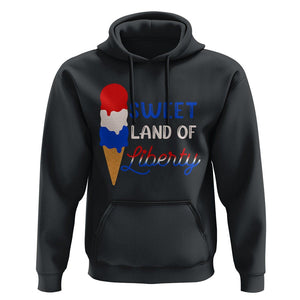 4th of July Hoodie Sweet Land of Liberty American Patriotic TS02 Black Print Your Wear
