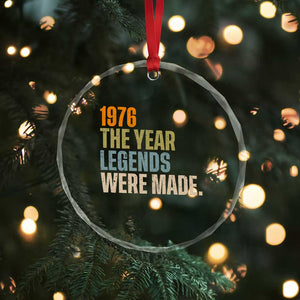 50th Birthday Gift For Men Crystal Glass Ornament Vintage 1976 50 Years Old Birthday TS10 Print Your Wear