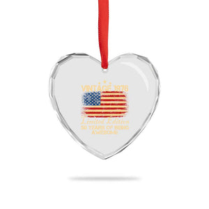 50th Birthday Heart Crystal Glass Ornament Vintage 1976 Limited Edition 50 Year Old Birthday USA Flag TS10 Print Your Wear