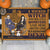 Personalized Halloween Doormat A Wicked Witch and A Handsome Devil Live Here With Their Lil Monsters CTM Custom - Printyourwear