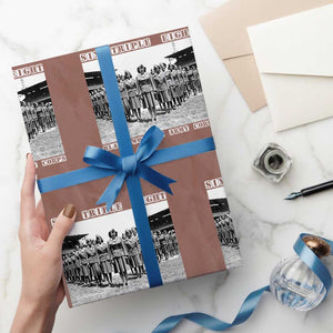 6 Triple 8 Wrapping Paper Roll Black Women's Army Corps 6888th Battalion TS02 Mocha Print Your Wear