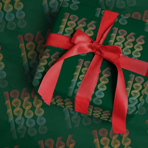 60th Birthday Wrapping Paper Roll Vintage 1966 Retro 60 Years Old Birthday