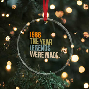 60th Birthday Gift For Men Crystal Glass Ornament Vintage 1966 60 Years Old Birthday TS10 Print Your Wear