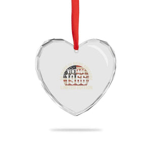 60th Birthday Heart Crystal Glass Ornament Vintage 1966 Limited Edition 60 Years Of Being Awesome American Flag - Print Your Wear