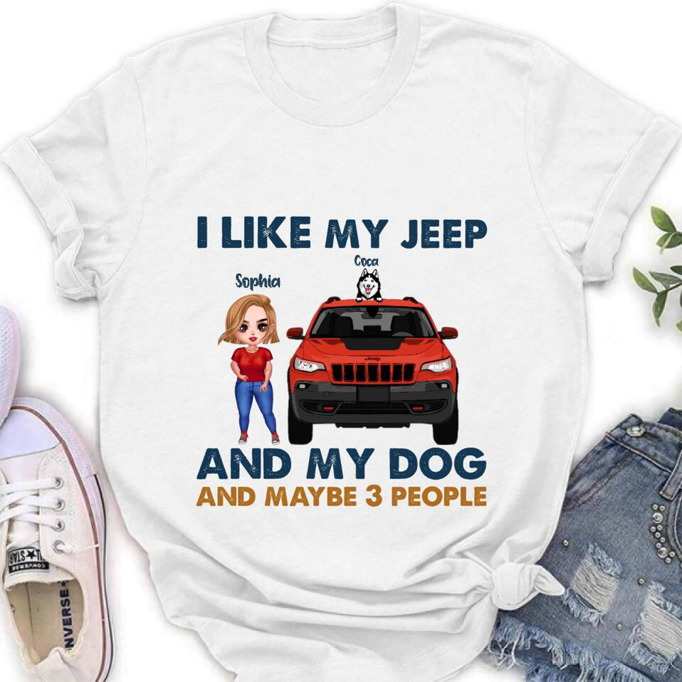Custom Jeep Girl T Shirt Off Road Girl I Like My Jeep CTM T-shirt Custom - Printyourwear