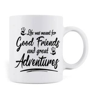Personalized Jeep Besties Off Road Mug Gift For Best Friends Life Was Meant For Good Friends and Great Adventures CTM Custom - Printyourwear