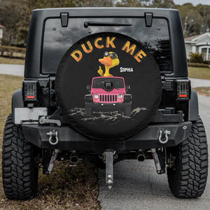 Off Road Ducking Personalized Tire Covers, Gift For Jeep Lovers CTM Custom - Printyourwear